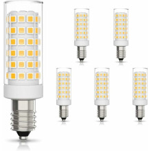 6-pack E14 LED bulb 9W Halogen equivalent 75W, Warm white 3000K Non-dimmable 360 Beam angle compatible Cooktop Kitchen lamp Bedside lamp_Surprise Gi