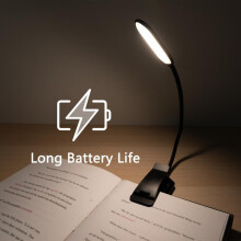 Lampa leabhar le 3 dhath solais agus maolaitheoir / Lampa léitheoireachta in-athluchtaithe_Bronntanas Iontas