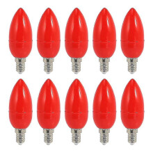 10x LED Candlestick Candle Bulbs Red Lucky Lamps God Light Energy Saving Candlestick Candle, e14_Surprise Gift