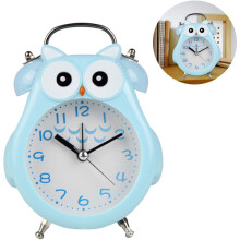 Stille, tikkende wekker met nachtlampje en snooze-functie, werkt op batterijen en is eenvoudig in te stellen. Deze schattige decoratieve wekker met u