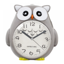 Réveil SAYTAY compatible chambre, réveil hibou avec veilleuse, horloge de bureau décorative pour enfants et étudiants (gris)_Cadeau surprise