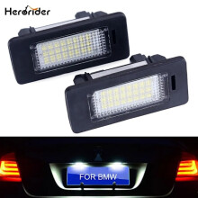 2pcs BM-W E39 E60 License Plate Light 6000k White No Error Message Led Number Plate Light compatible BM-W E90 E91 E92 E61 E60 E70 E71_Surprise Gift