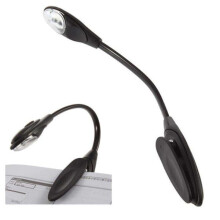 Léigh go héasca lenár lampa leabhar - Lampa léitheoireachta le LED agus gearrthóg Bronntanas Black_Surprise