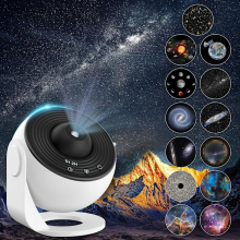 Sterrenhemelprojector Planetariumprojector Sterrenhemelprojector Galaxy Plafondprojector Plafondprojector voor volwassenen 12 schijven 360 draaibaar