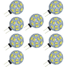10-pack G4 9 LED SMD 5730 12V AC/DC Double Channel Base Recessed Ceiling Recessed LED Bulbs 20W Halogen Bulb Replacement_Surprise Gift