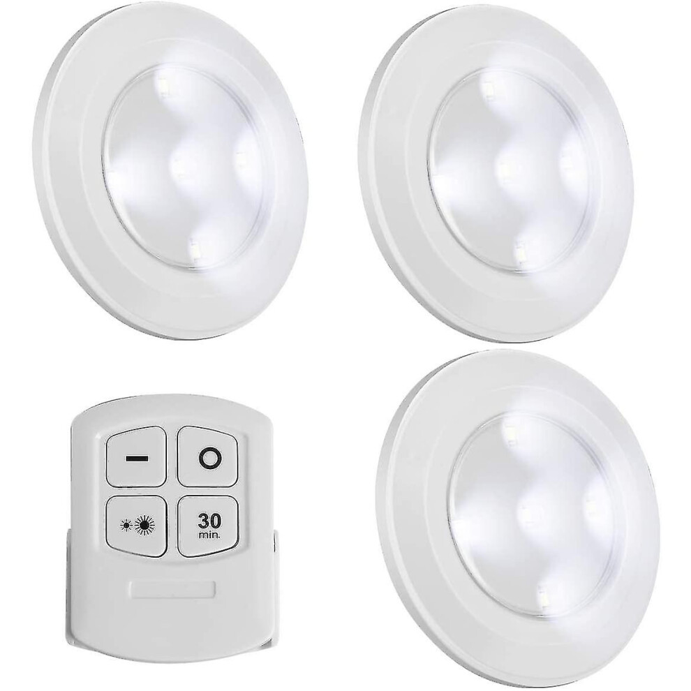 Wireless Led Puck S With Remote Control, Battery Operated S Compatible Night Under Cabinet Ing, Dimmable Closet Touch Lig Light 6902344793256