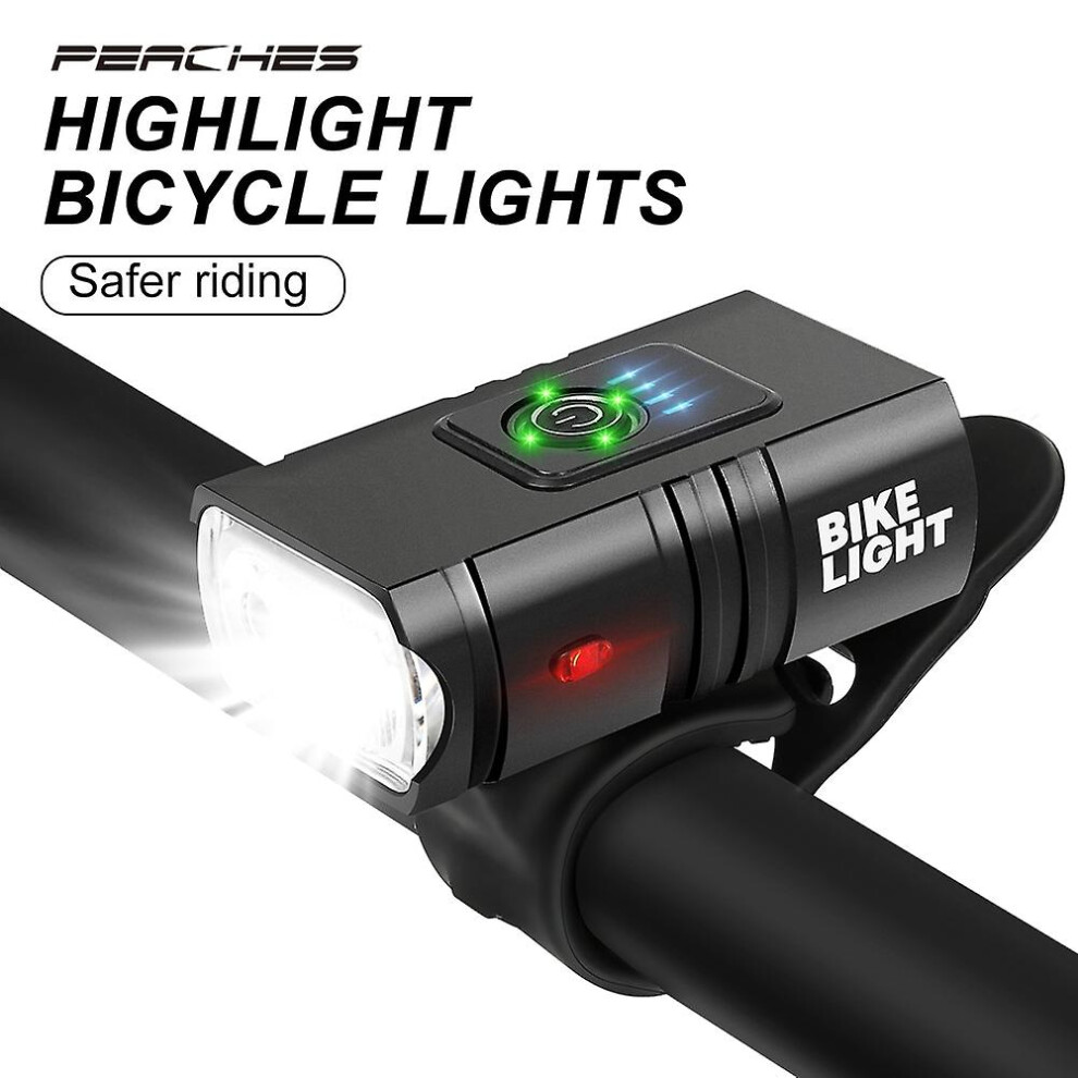 T6 Bicycle Light Front 1000 Lumen Cycling Led Powerful Flashlight Bicycle Lighting Headlight Usb_surprise Gift 6902344793508