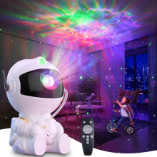 Astronaut Galaxy Projector Starry Sky Night Light Projector with Remote Control, USB Powered 360 Adjustable Spaceman Light Projector_Surprise Gift