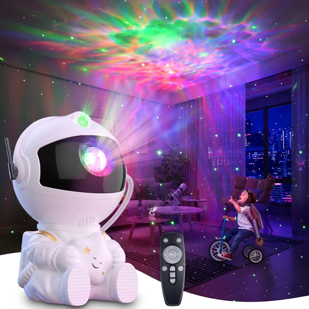 Astronaut Galaxy Projector Starry Sky Night Projector With Remote Control, Usb Powered 360 Adjustable Spaceman Projector_surprise Gift Light 6902344792914