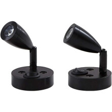 pcs 12V LED Spot Reading Light Bedside Lamp Wall Lamp Adjustable Switch Motorhome Caravan Van Interior Lighting compatible Boat Motorhome Van (Black,