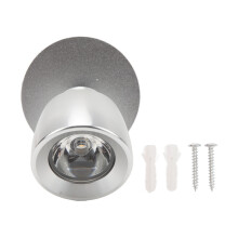 DC12V tot 24V LED-leeslamp met hoge helderheid en warm wit licht, geschikt voor campers, vrachtwagens, caravans, trailers, boten en jachten. Zilverkl