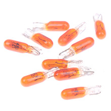 10pcs T5 12v 1.2w car halogen instrument light Dashboard bulb_Orange_Surprise Gift