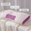 Almohada cervical ergonómica de espuma viscoelástica de 64x34 cm. 4
