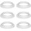 White plastic lampshade reducer ring E27 40MM, lampshade accessories ring adapter conversion plate, 6 pieces_Surprise Gift 1