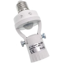 Motion sensor lamp holder, E27 screw lamp adapter (Dimmable)_Surprise Gift