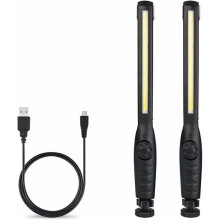 Rechargeable COB work light flashlight, 2 pcs_Surprise Gift