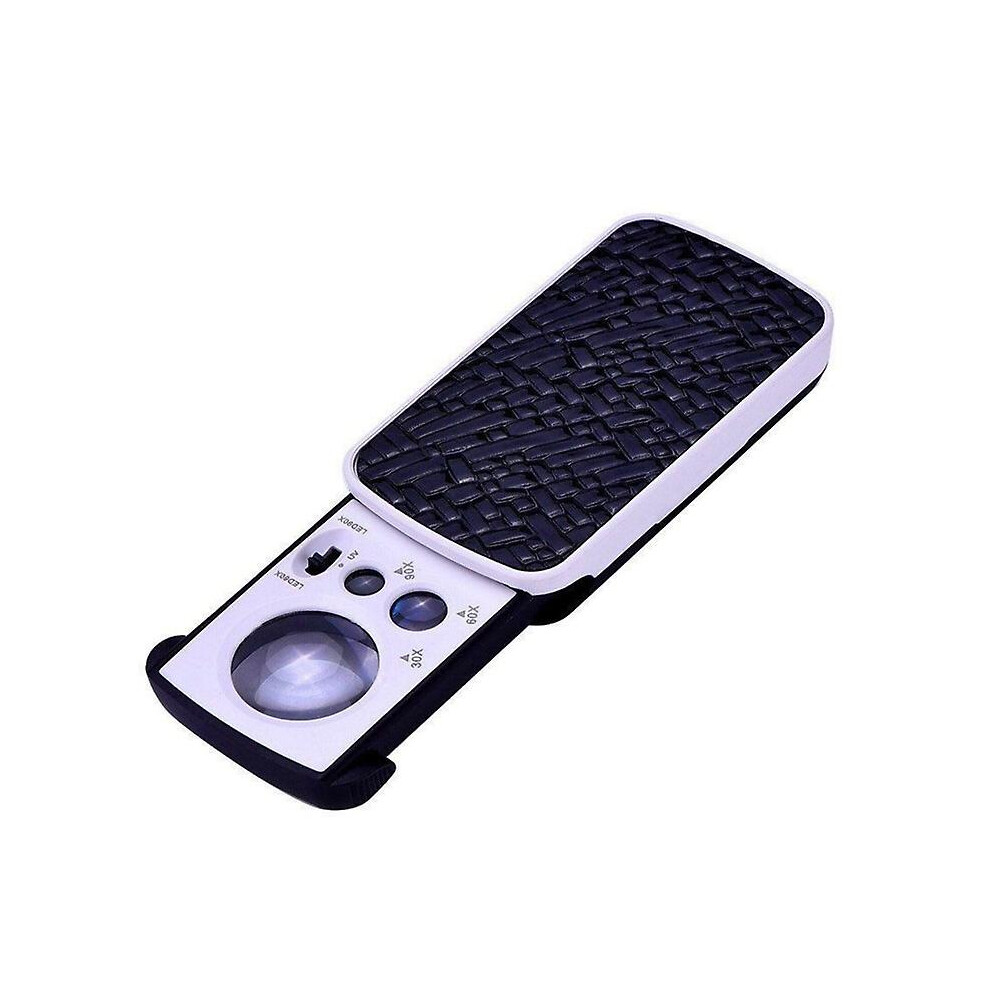 Light Jewelers Loupe Magnifying Glass With Uv Led 10X 20X And 30X Magnification_surprise Gift