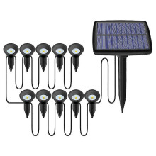 10-in-1 Solar Lights Outdoor Waterproof Solar Light Solar Energy Lamp compatible Garden Pathway Pool De_black_Surprise Gift