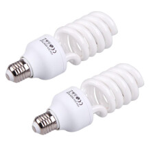 2x kompaktná žiarovka E27 220V 5500K 45W, fotoštúdiová, video, denná lampa, biela_Prekvapivý darček