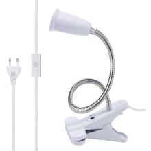 E27 clamp lamp, desk socket clamp lamp, clamp lamps, clamp lamp compatible bed, bedside lamp with 1.2 m cable and switch, clamp spot compatible readi