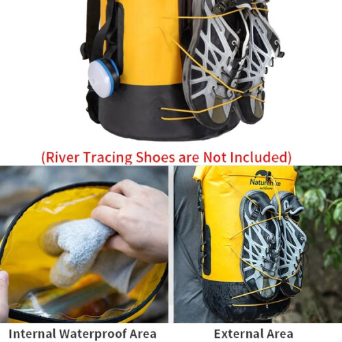 Αδιάβροχη τσάντα Naturehike Wet Dry IPX6 για υπαίθριες καταδύσεις, κολύμβηση, ράφτινγ 2