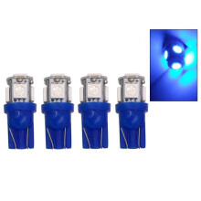 T10 W5W blaue LED-Lampen mit 5 Stück 5050SMD-Chip, 12 V DC, 4er-Pack/5er-Überraschungsgeschenk