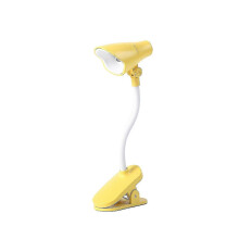 Schreibtischlampe, 360 drehbare Klemmleuchte, tragbare Leselampe, Klemmleuchte für Schreibtisch/Tisch/Etagenbett/Schrank, gelbe Heimbeleuchtung (Übe