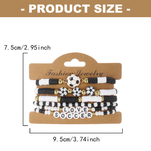 Bracelet à breloques sportif extensible,-bracelet de baseball 2