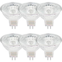 6-pack Halogen Bulbs Gu5.3 Mr16 20w 12v Dimmable - Warm White 2800k, 400 Lumen_SPECIAL GIFTS_Surprise Gift