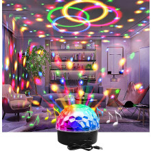 Disco Ball Disco Lamp Party Disco Light Projector LED Party Lamp 9 Color Disco Lamp With Remote Control compatible Halloween Decoration Disco KTV Clu
