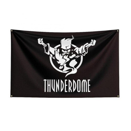 (D, 60 x 90cm) (E, 90 x 150cm) Tib 3x5ft Thunderdomes Hardcore Flag For Decor