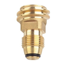 Propangas-Nachfülladapter für Outdoor-Camping, tragbarer Gaskocher-Umrüstanschluss (Gelb)