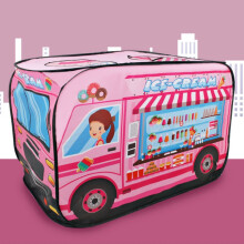 Kinderspeelgoedtenten, stoffen brandweerwagens, politieauto's, schoolbussen, speelhuisjes (ijscowagens)