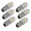 (6pcs-Warm White) E10 6V LED Bulb 2W AC DC Compatible Screw Base Light Source Lamp for Model Decor Instrument Lighting 1