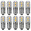 (10pcs-Warm White) E10 6V LED Bulb 2W AC DC Compatible Screw Base Light Source Lamp for Model Decor Instrument Lighting 1