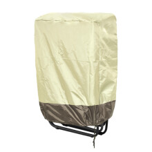 Funda impermeable para tumbona de exterior de 82x93 cm, para jardín, terraza o patio. Tejido: poliéster 190T (beige + café).