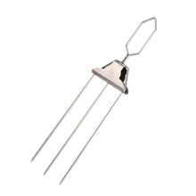 Way Skewer Edelstahl-Grillspieße, halbautomatische Grillgabel