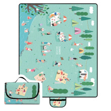 Y012 Verdickte, feuchtigkeitsbeständige, wasserdichte, tragbare Campingmatte für den Außenbereich (2x2m)