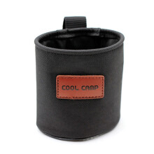 COOL CAMP CF-7007 Multifunktionales Aufbewahrungsgestell für Outdoor-Camping, Becherhalter, Wasserflaschenabdeckung (Schwarz)