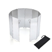 AOTU AT6344-1 10 stuks/set Outdoor Camping Aluminium Kooktoestel Windscherm met pinnen