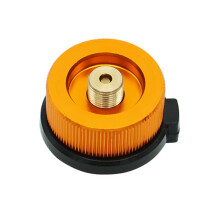 Adaptador de quemador para estufa de camping y senderismo de 2 piezas, convertidor de estufa dividida, conector de desconexión automáti