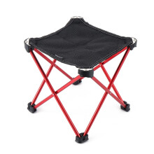 CLS C3 opvouwbare buitenkruk, draagbare kleine kruk voor wandelen en kamperen (rood)