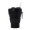 Foldable Portable Silicone Telescopic Drinking/Coffee Cup, Multifunctional Silicone Travel Cup, 350ml (Black) 1