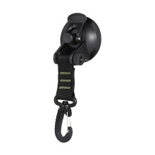 Sold in sets of 3. Car/Tent Suction Cup, Portable Suction Cup Hook for Outdoor Travel, Round Buckle (Green)