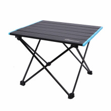 Table pliante d'extérieur en alliage d'aluminium, idéale pour le camping, les pique-niques et les barbecues. Petite table à manger por