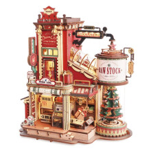 Houten 3D-puzzel om in elkaar te zetten - Dream Gift Factory Houten muziekdoos