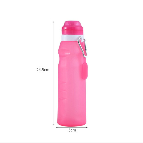 XC-282 Βραστήρας σιλικόνης 600ml με αναδιπλούμενο κύπελλο για κάμπινγκ, ποδηλασ 2