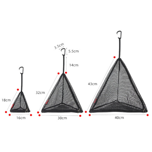 Bolsa de almacenamiento triangular plegable de malla para exteriores CLS M 2