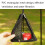 Bolsa de almacenamiento triangular plegable de malla para exteriores CLS M 5