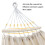 Hamac d'intérieur/balançoire d'extérieur KLY829, style : simple, beige 3